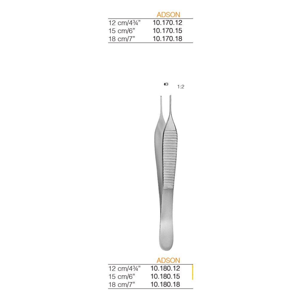 PINZA ADSON 12CM 1X2