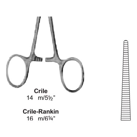 PINZA CRILE-RANKIN 16CM RECTA