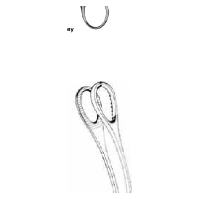 PINZA FOERSTER 20CM CURVA ESTRIADA