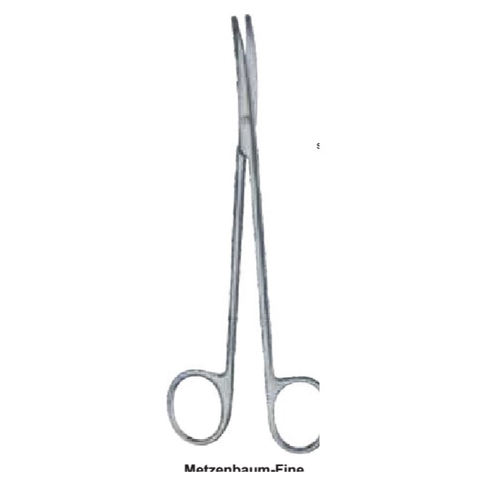 TIJERA METZENBAUM 18CM CURVA FINA